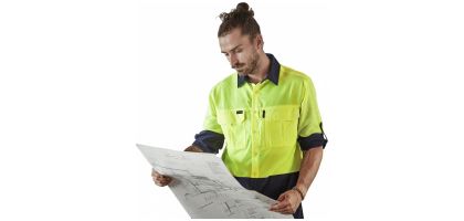 Mens Hi Vis Outdoor Long Sleeve Shirt