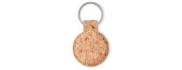 Round cork key ring