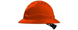 V6 Hard Hat Vented Full Brim Ratchet Harness