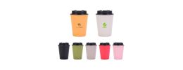 350ML Double Wall Wheat Straw Water Cup with Lid