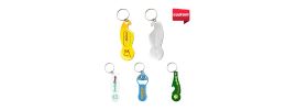 Custom Shape Trolley Coin Keyring Bottle Opener