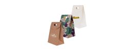 Die cut Handle Bag with Flap(150x220x100mm+80mm flap)