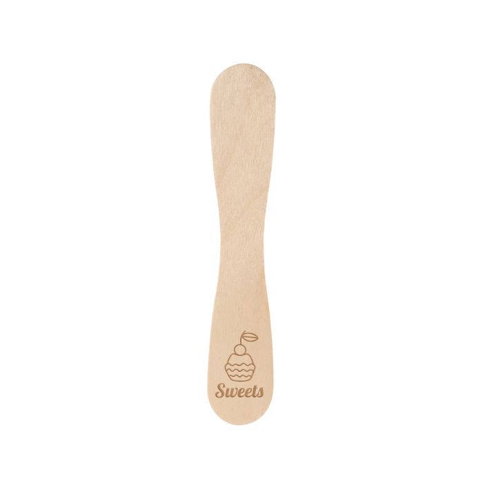 Pack of 100 Wooden Ice Cream Spoons Sticks