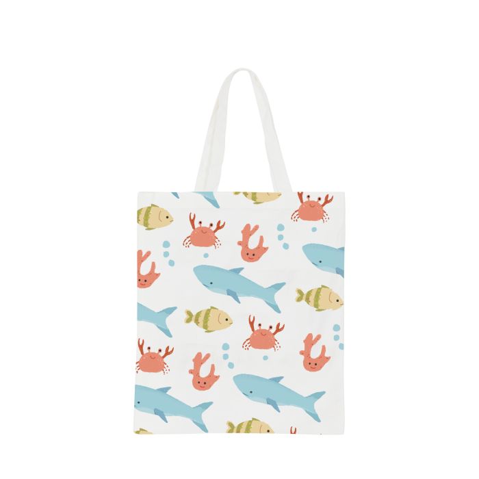 170gsm Digital Print Short Handle Cotton Bag