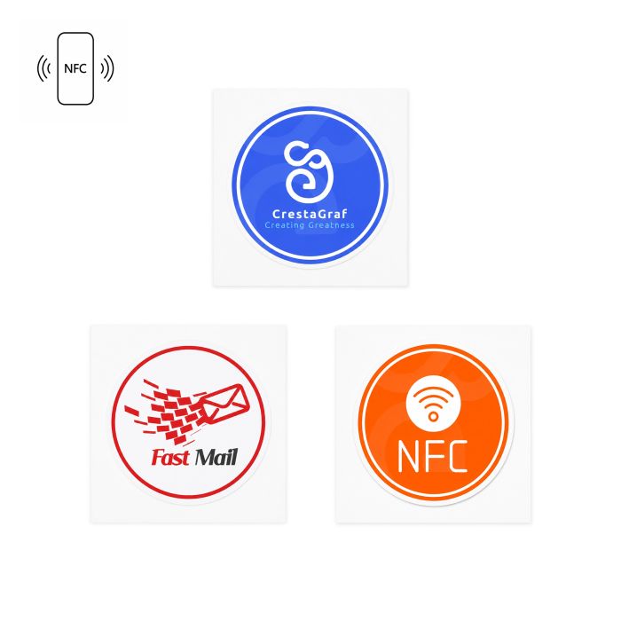 NFC Custom Coated Paper Stickers