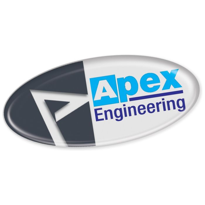 Resin Coated Labels 55 x 24mm - Oval