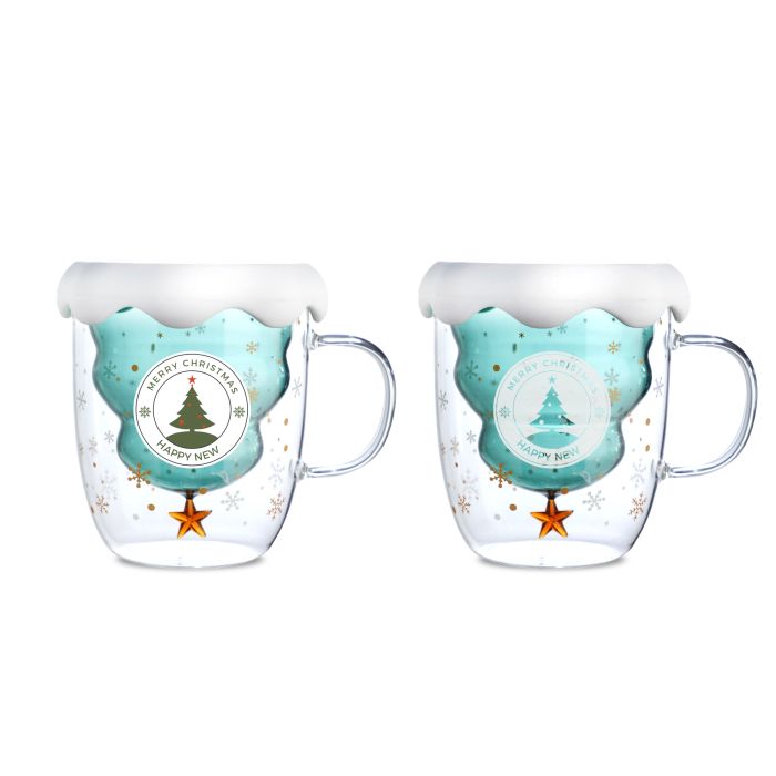 Xmas Tree Double Wall Mug