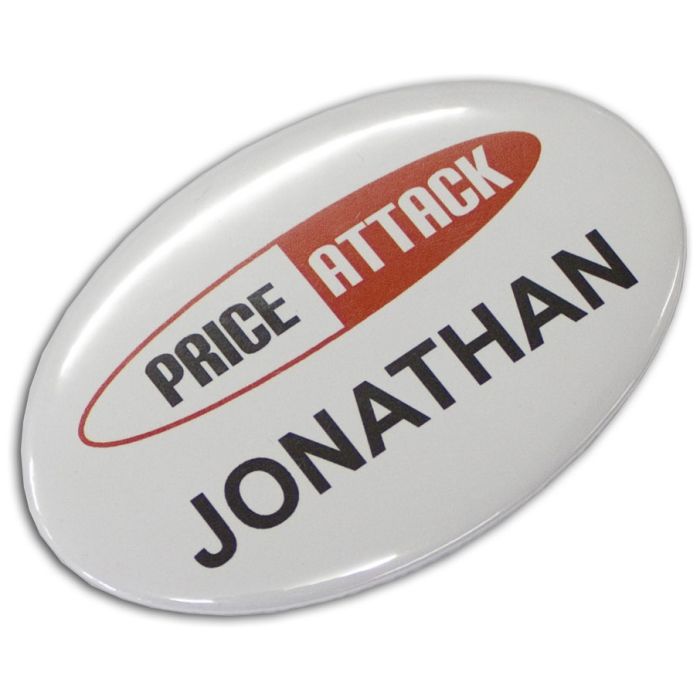 Button Badge Oval - 65 x 45mm