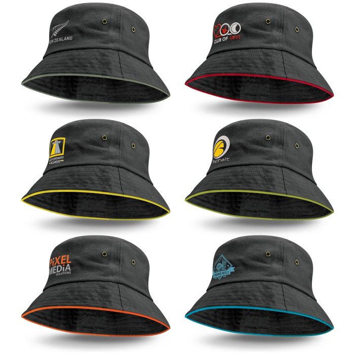 Bondi Bucket Hat - Coloured Sandwich Trim