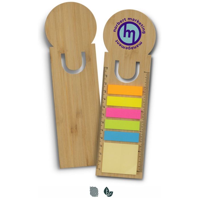 Bamboo Ruler Bookmark - Round