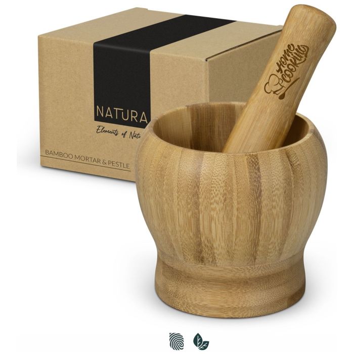 NATURA Bamboo Mortar and Pestle