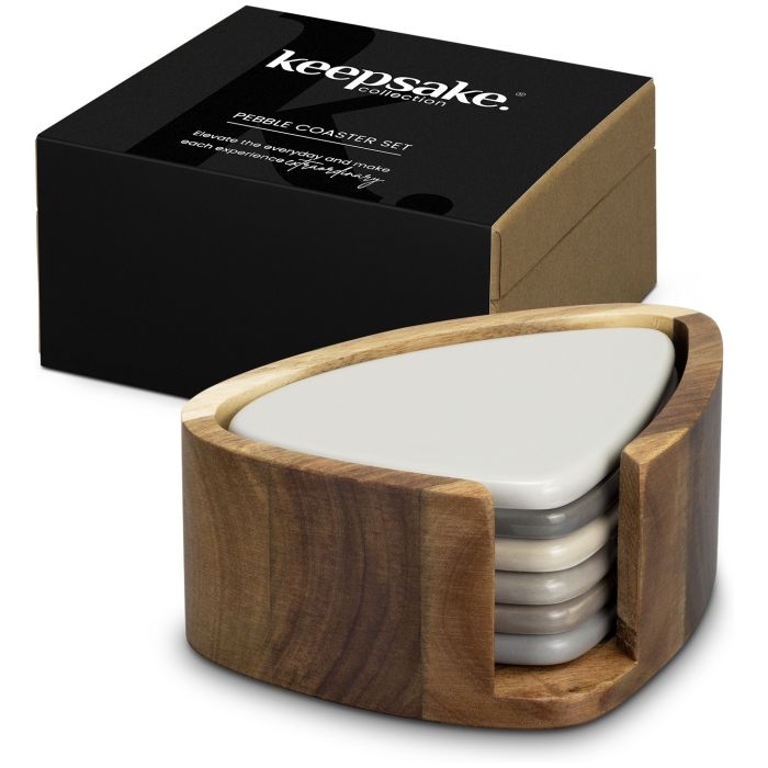 Keepsake Pebble Coaster Set