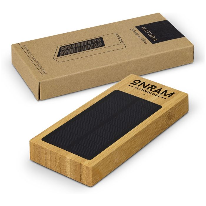 NATURA Bamboo Solar Power Bank