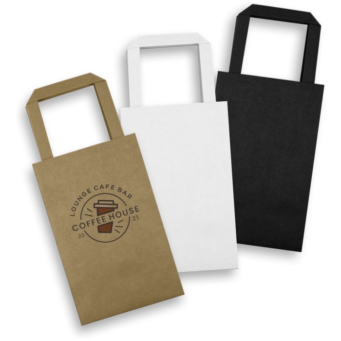 Small Flat Handle Paper Bag Portrait