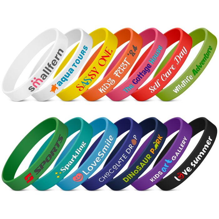 Kids Silicone Wrist Band - Debossed