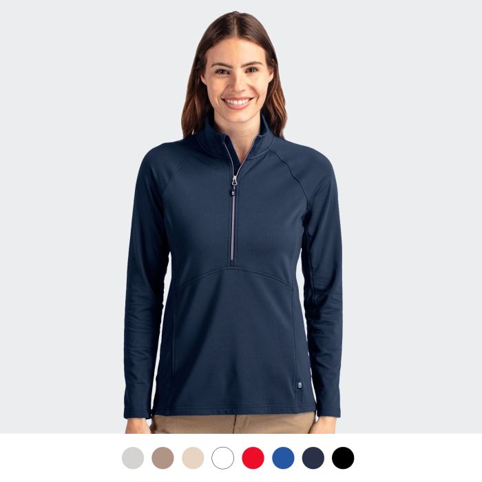 Cutter & Buck Adapt Womens Half Zip