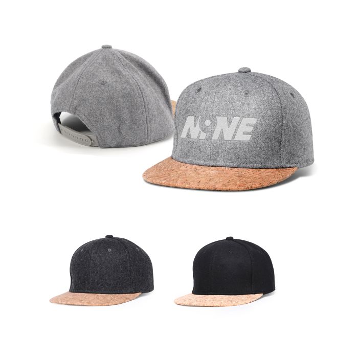 6 Panel Flat Cork Snapback Cap