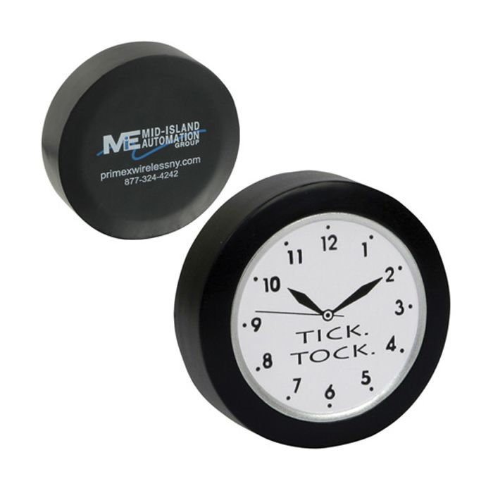 Quart Clock Shape Stress Reliever
