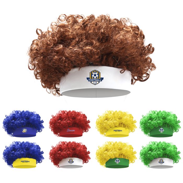 Solid Afro Headband Wig
