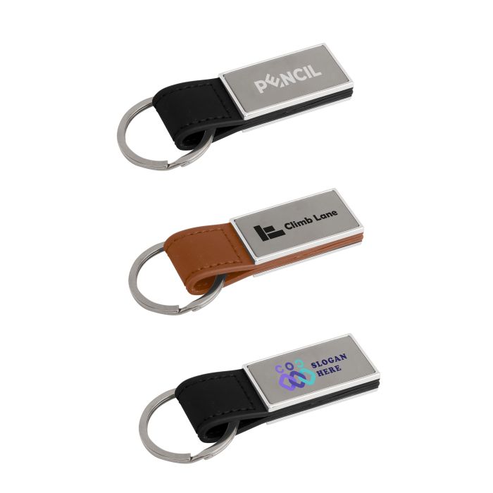 PU Leather Metal Keyring C