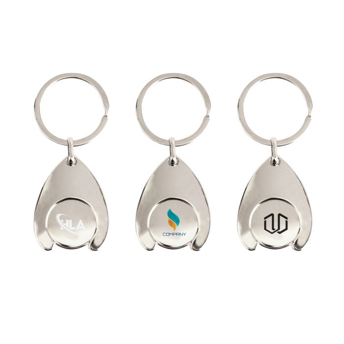 Teardrop Trolley Coin Keyring