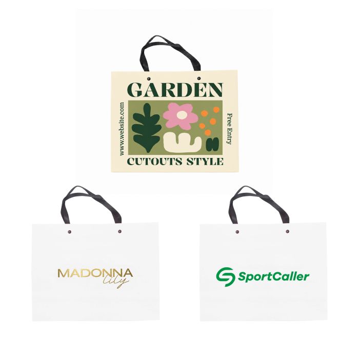 Knitted Handle Bag with Lamination(300x230x100mm)
