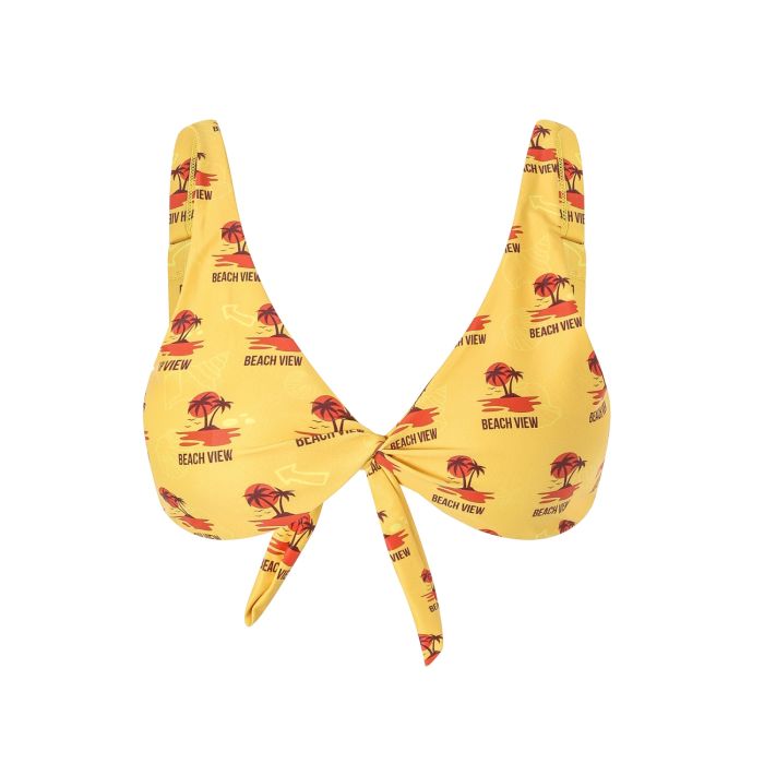 Women's Polyester Spandex Sublimated Bikini top