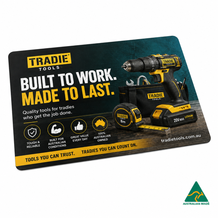 A4 Deluxe Counter Mat 297mm x 210mm x 1mm Natural Rubber