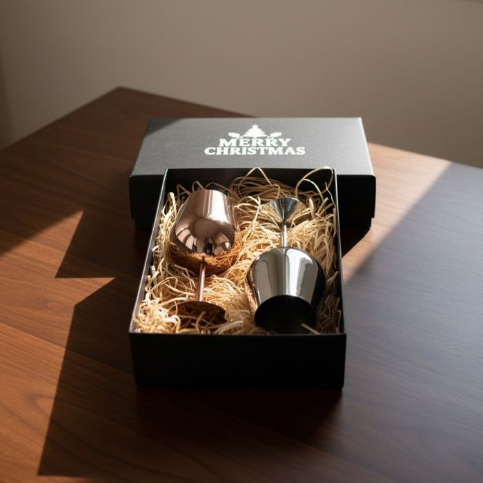 Bula Vinaka Stainless Steel Wine Glass Gift Set