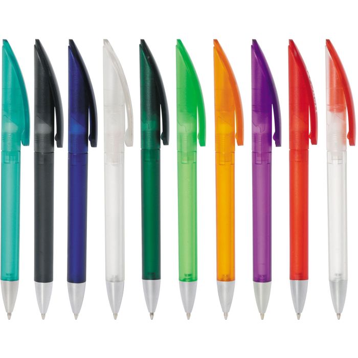 NOVA Frosted Twist-Action Plastic Pen