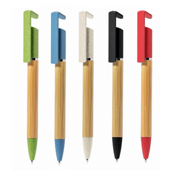 TERRA Bamboo & Wheat Straw Eco Ball Pen with Holder
