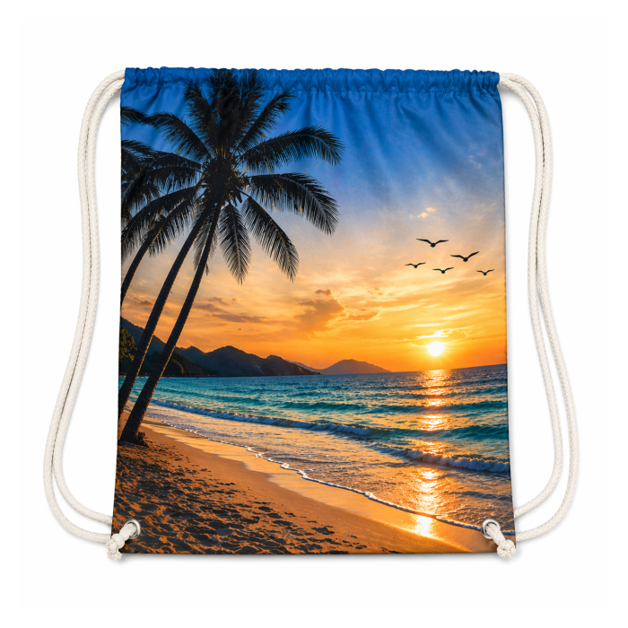 Urban PolyCotton Drawstring Backpack