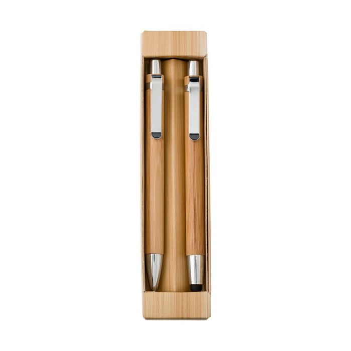 KOBY Bamboo Writing Set – Ball Pen, Touch Pen & Mechanical Pencil
