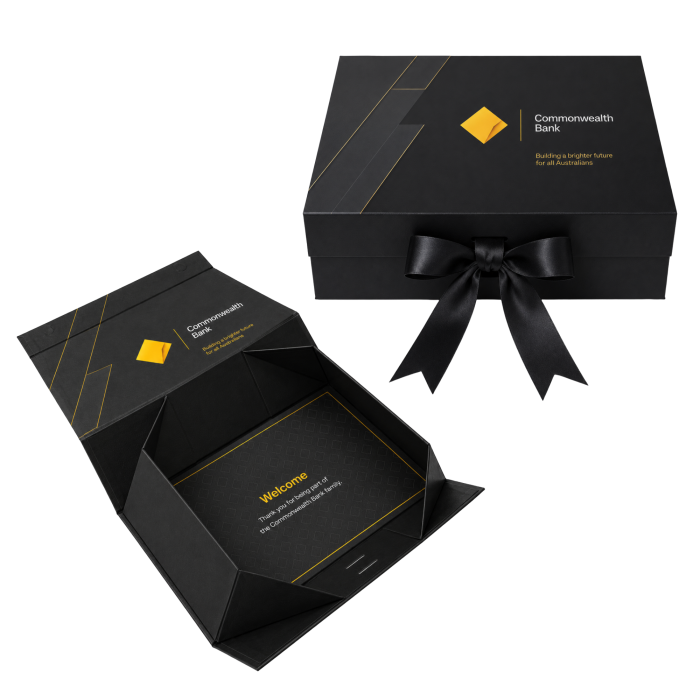 Full Colour Magnetic Gift Box with Ribbon - Large