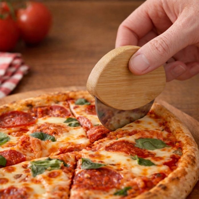 Mini Bamboo Pizza Cutter