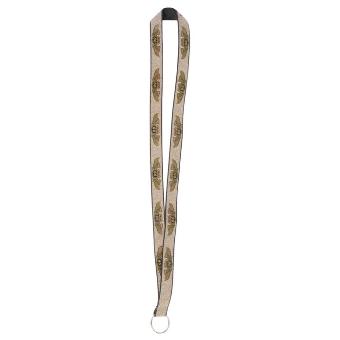 19mm Glitter Custom Lanyard - Gold