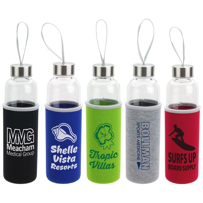 600ml Jupiter Glass Bottle With Neoprene Sleeve