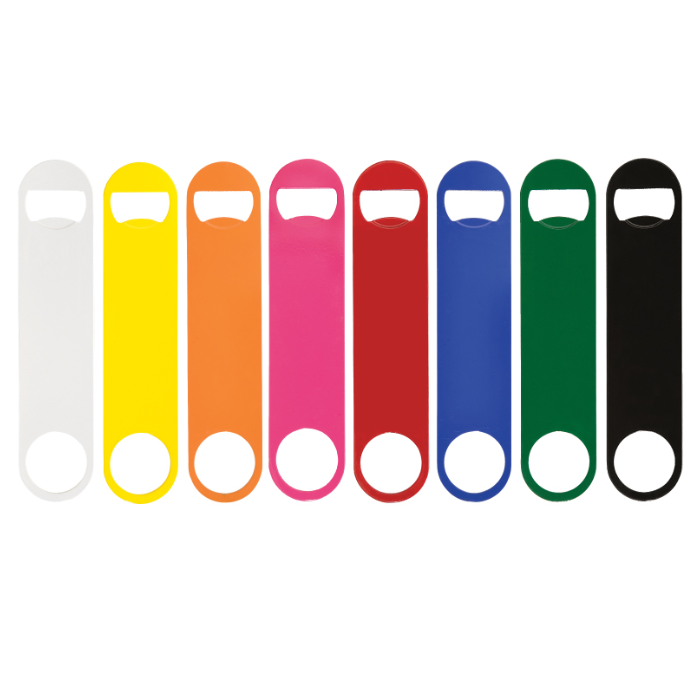 Paddle Style Powder Coated Steel Bottle Opener