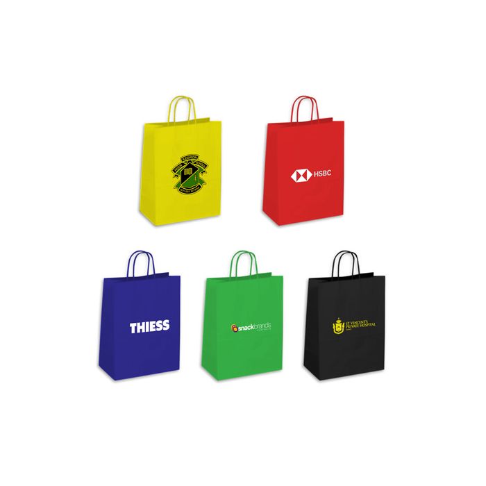 Large Coloured Kraft Paper Bag