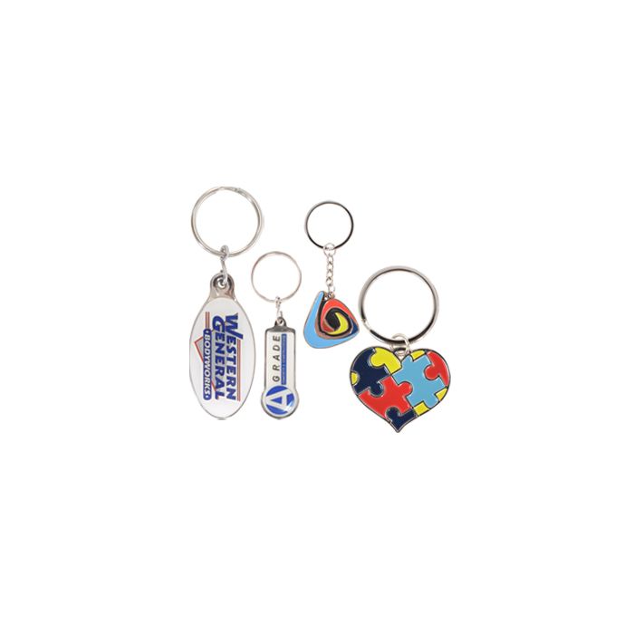 Custom Shaped Embossed Soft Enamel Keyring