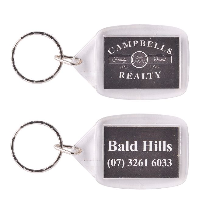 Rectangular Acrylic Keyring