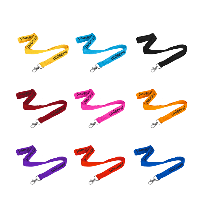 Flat Ribbed Lanyard 20mm Wide With Swivel Clip