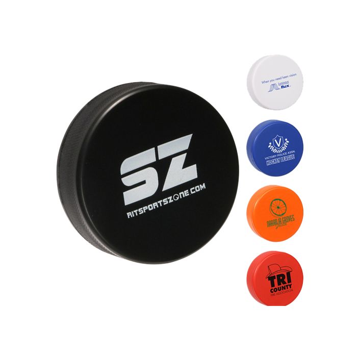 Hockey Puck Shape Stress Reliever