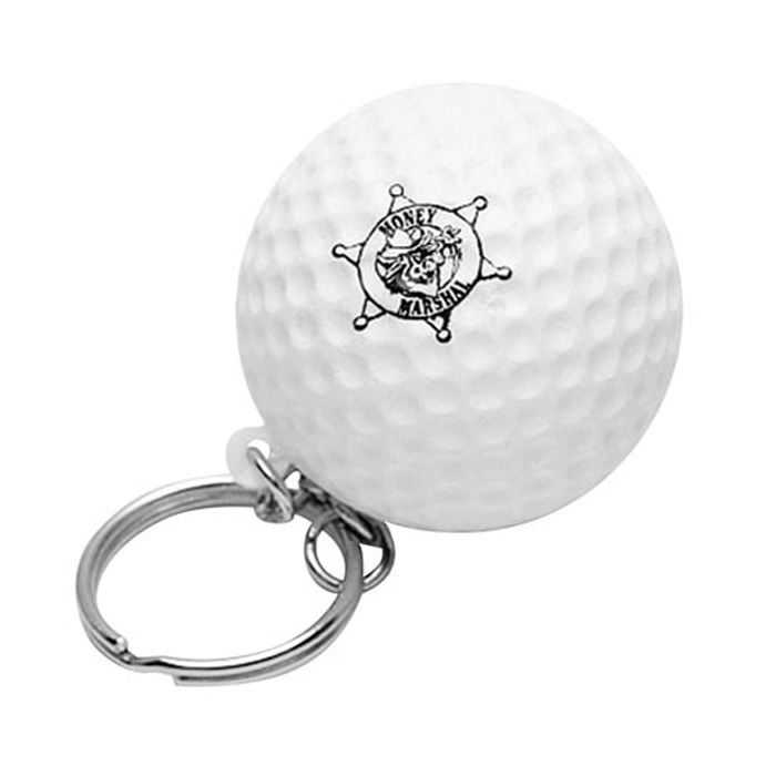Keyring with Golf Ball Stress Reliever