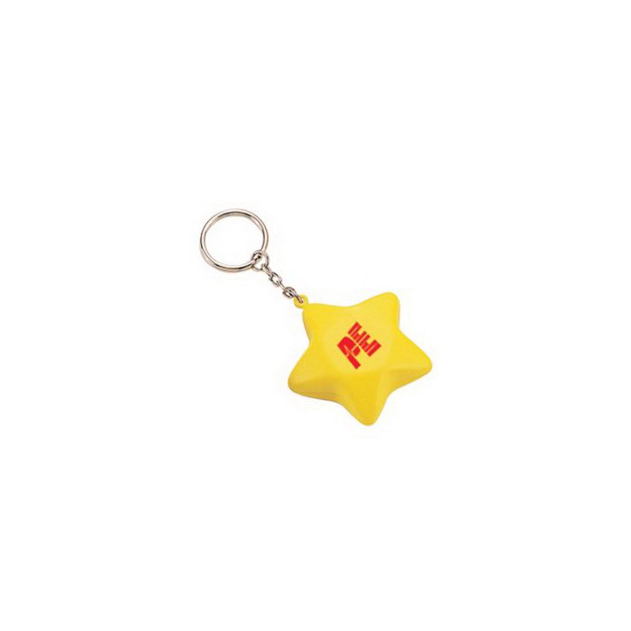 Keyring with Star Stress Reliever