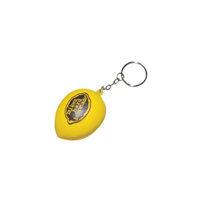 Keyring with Lemon Stress Reliever