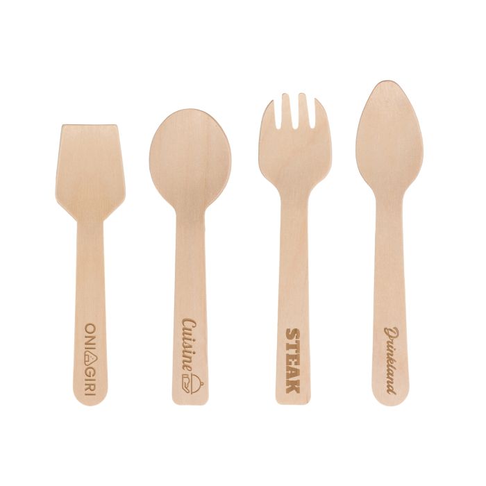 Disposable Birch Spoons/Forks (small) - 100 pack