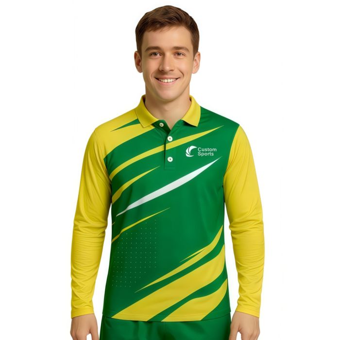 100% Poly Micro Mesh Sublimated Basic Long Sleeves POLO