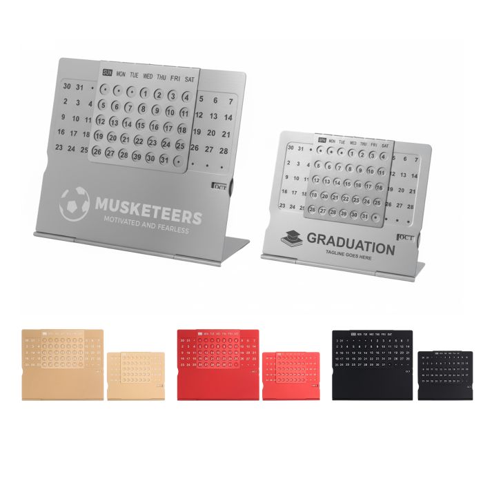 Aluminium Desk Calendar