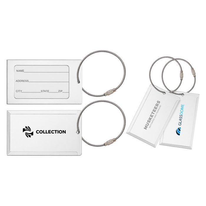 Square Aluminium Luggage Tag C